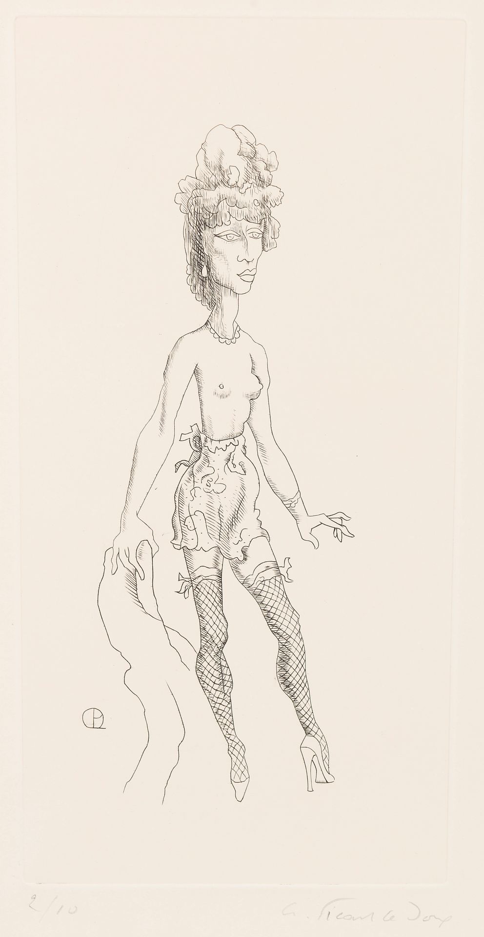 Null 查尔斯-皮卡特-勒杜(1881-1959)
裸体画
八件套版画（网上可查）。
各种尺寸：从23.5 x 18到50.5 x 33厘米