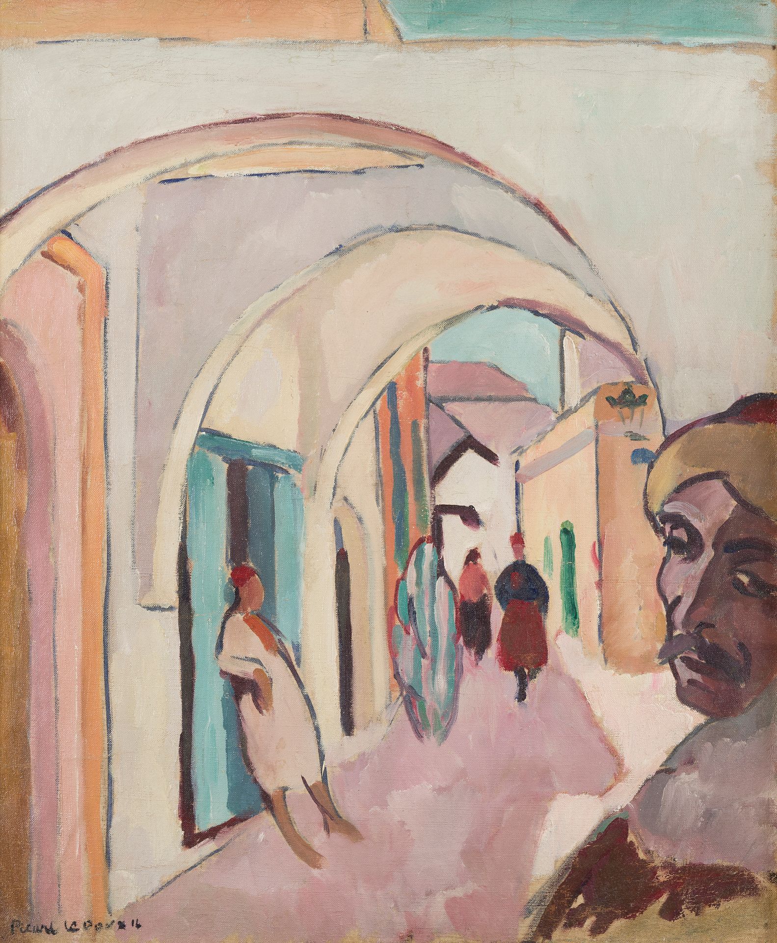 Null 夏尔-皮卡特-勒杜克斯 (1881-1959)
突尼斯，1914年
布面油画
左下方有签名，日期为14
54 x 45厘米