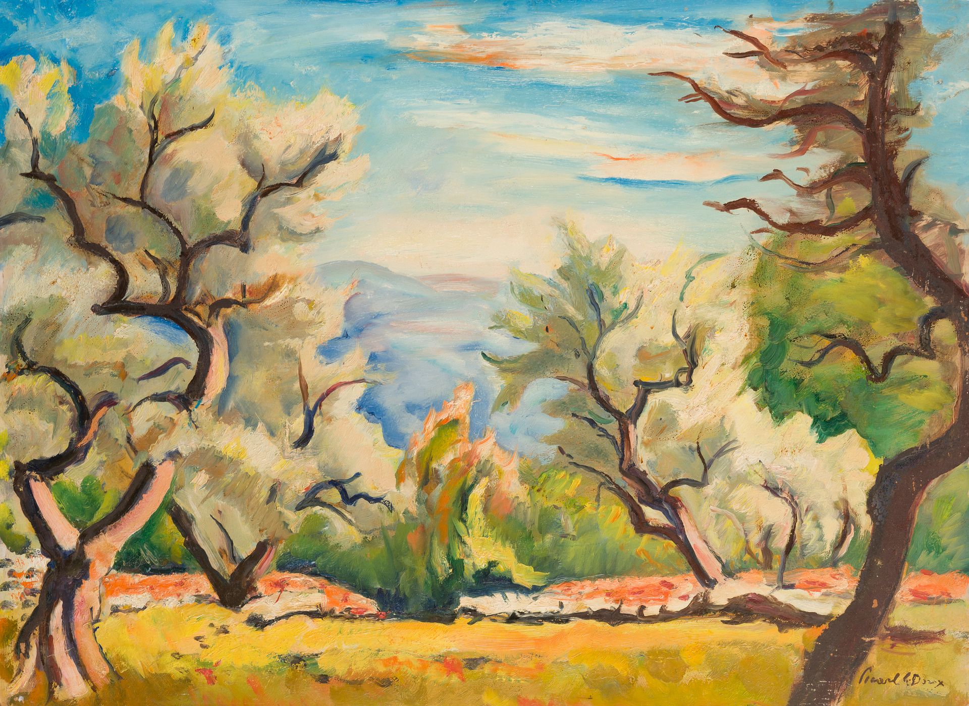 Null 查尔斯-皮卡特-勒杜(1881-1959)
橄榄树
右下角有签名的伊索莱尔上的油画
60 x 80厘米