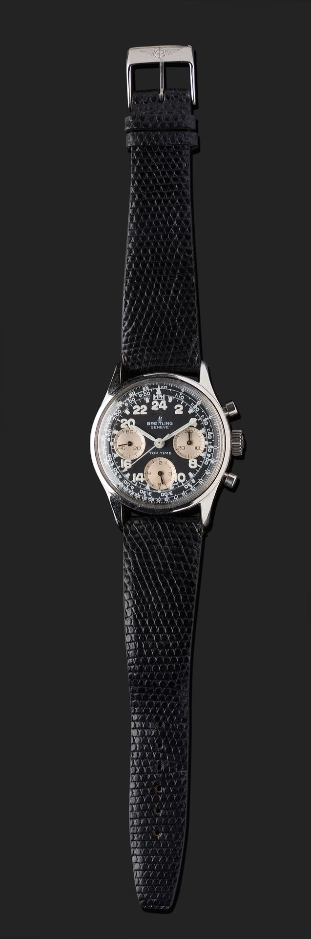 Null BREITLING
Toptime "24 Stunden".
Referenz 810-24, ca. 1960.
Sehr seltener Ch&hellip;