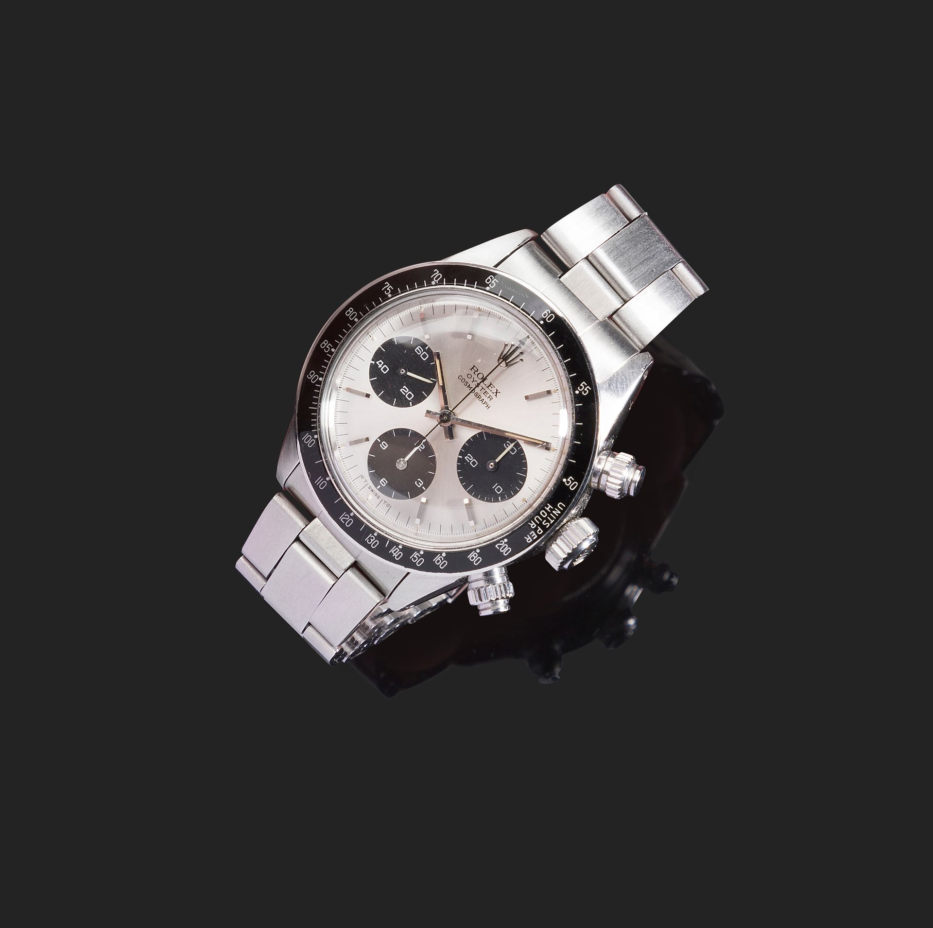 Null ROLEX
Daytona "Sigma表盘
型号6263，编号3365382，约1972年。
罕见而美丽的钢制计时腕表。
圆形表壳，旋入式表冠和表背&hellip;