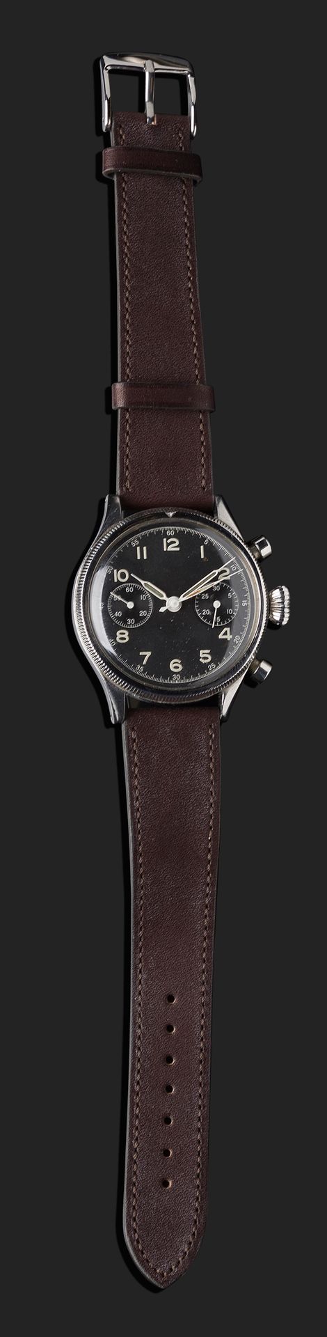 Null BREGUET
Type XX Military. Numéro 71/74
Beau chronographe bracelet de pilote&hellip;