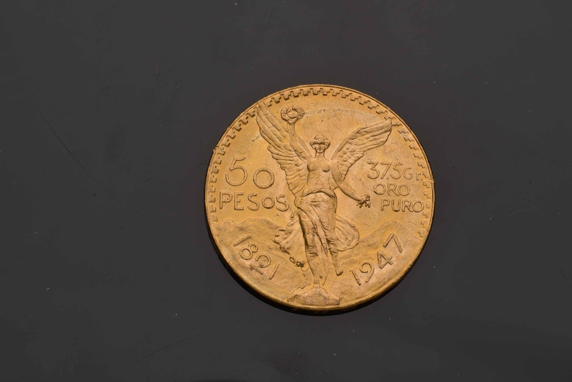 Null 1 x 50 Pesos Goldmünze - Mexiko