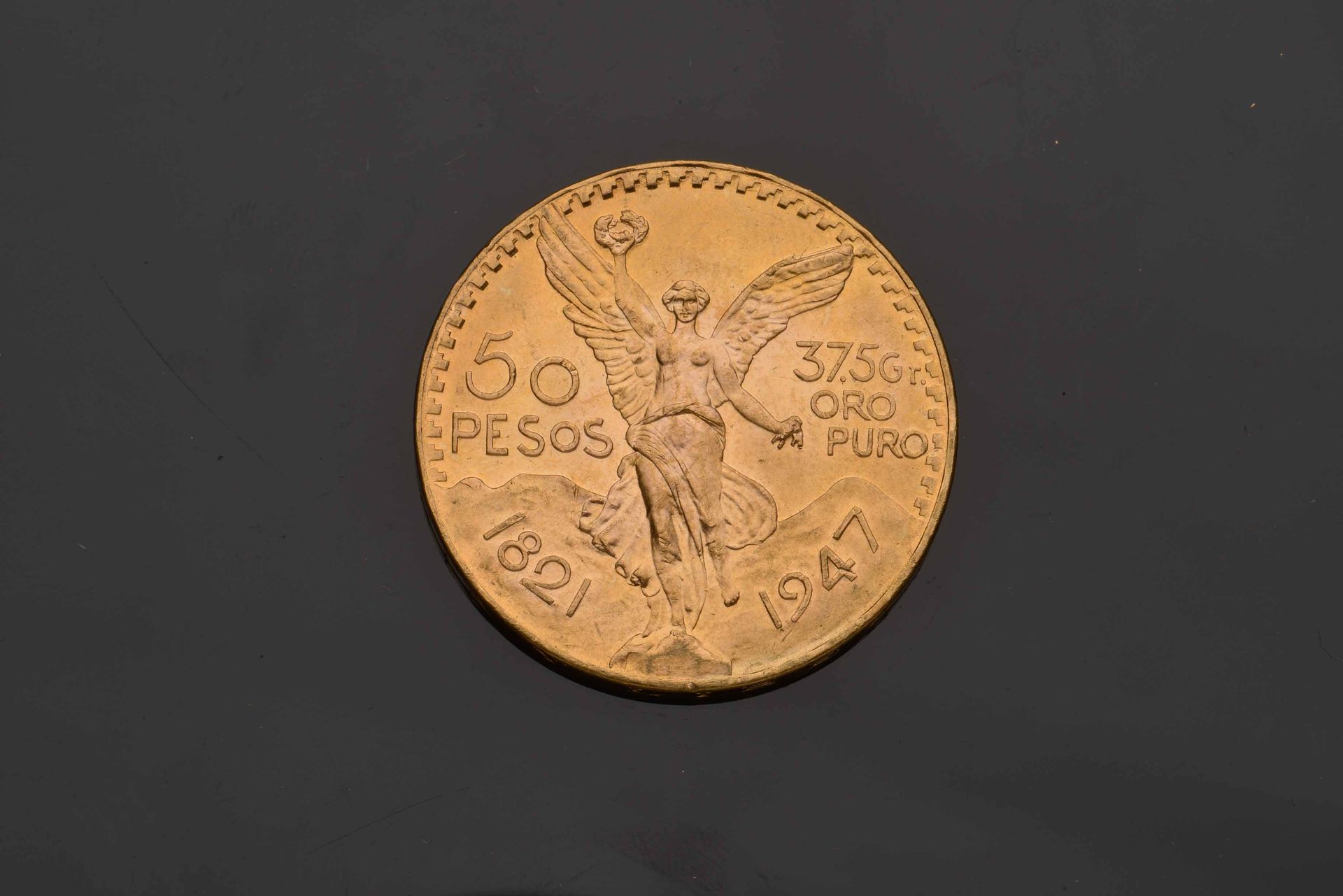 Null 1 x 50 Pesos Goldmünze - Mexiko