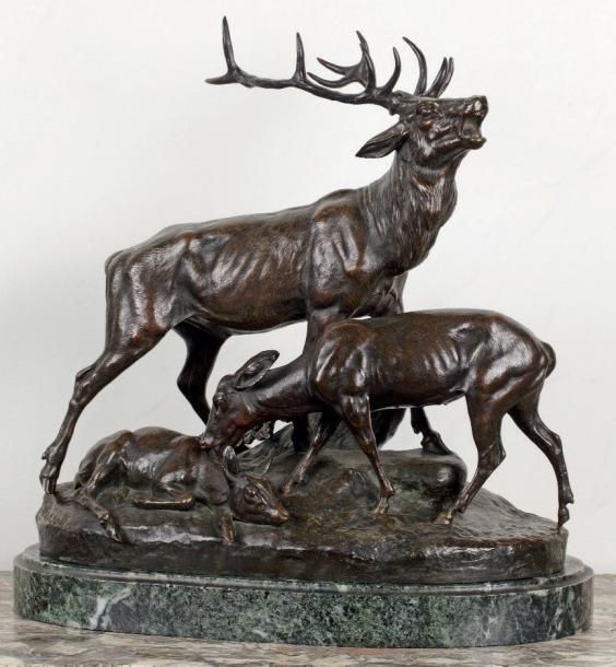 CLOVIS MASSON (Sculpteur animalier français 7 mars 1838 - 10 septembre 1913) Gro&hellip;