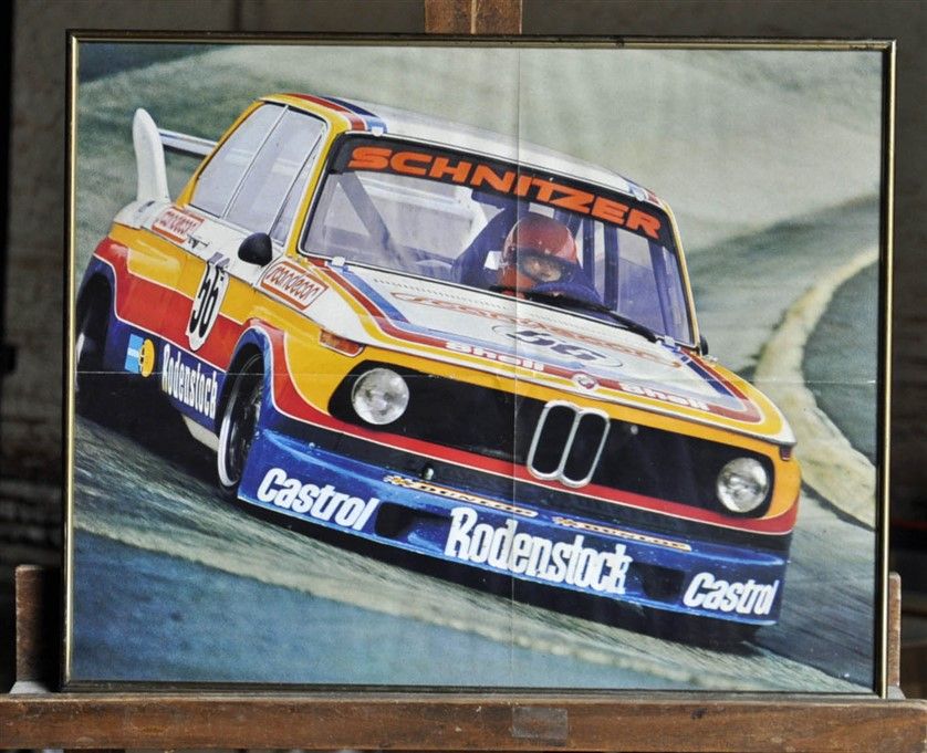 Null BMW 2800 Schnitzer, Précision Liégeoise, Peltier. Poster encadré. 30x40cm