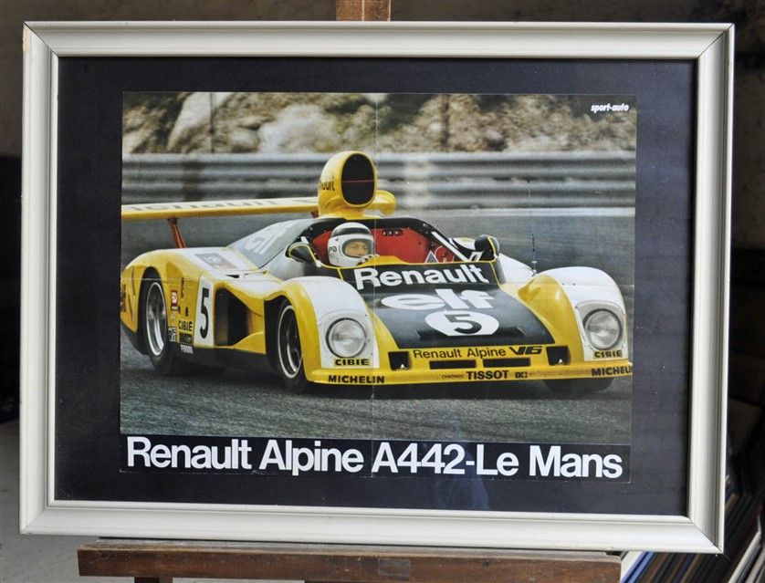Null Alpine 442 Le Mans N° 5. Poster encadré. 50x70cm