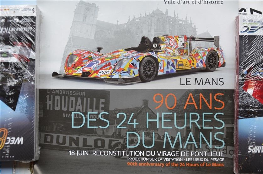 Null Lot de 7 affiches: 90 ans des 24 Heures du Mans (18 juin 2013) + Petit Le M&hellip;