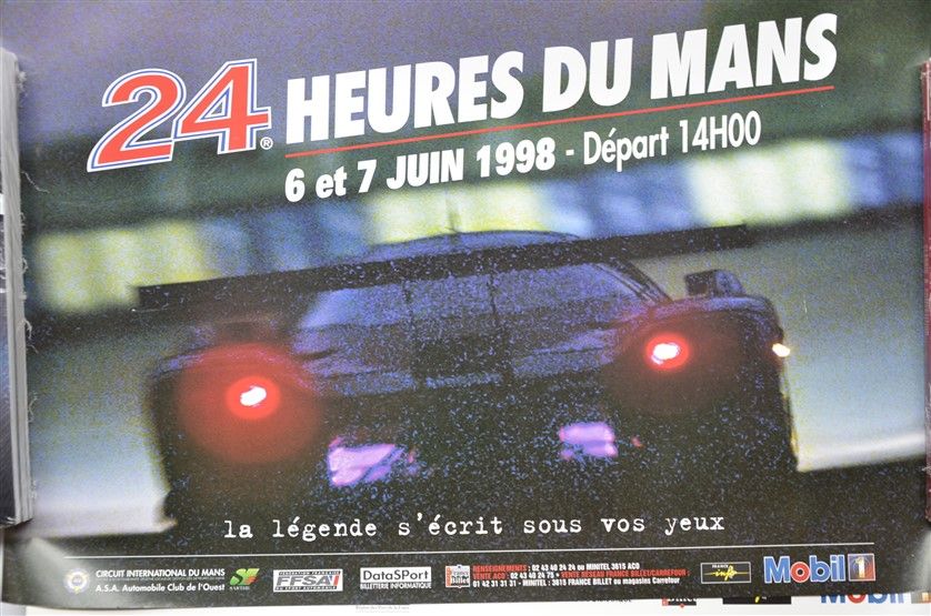 Null Lot de 10 affiches 24 H du Mans: 1996, 1997, 1998, 1999, 2000, 2001, 2002, &hellip;