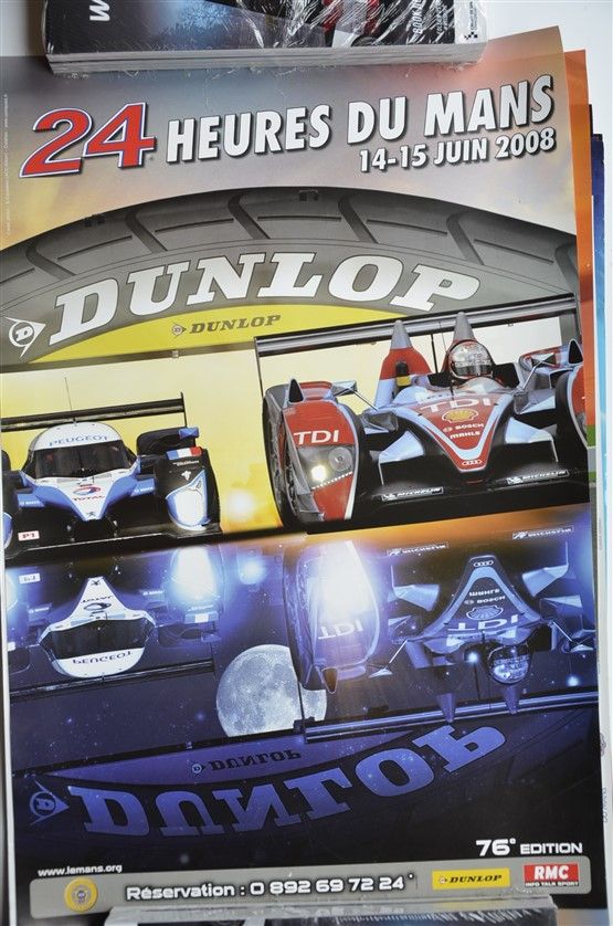 Null Lot of 13 different posters of the 24 Hours of Le Mans