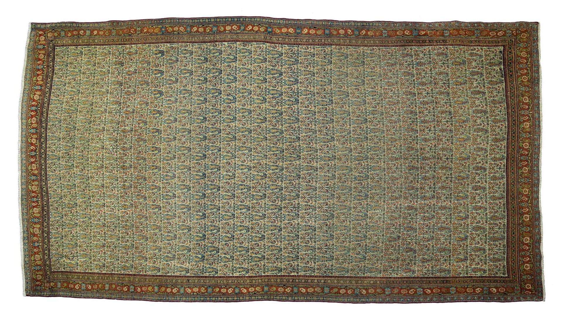Null Teppich SENNEH (Persien), Ende des 19.

Jahrhundert. Maße: 268 x 160cm

Tec&hellip;