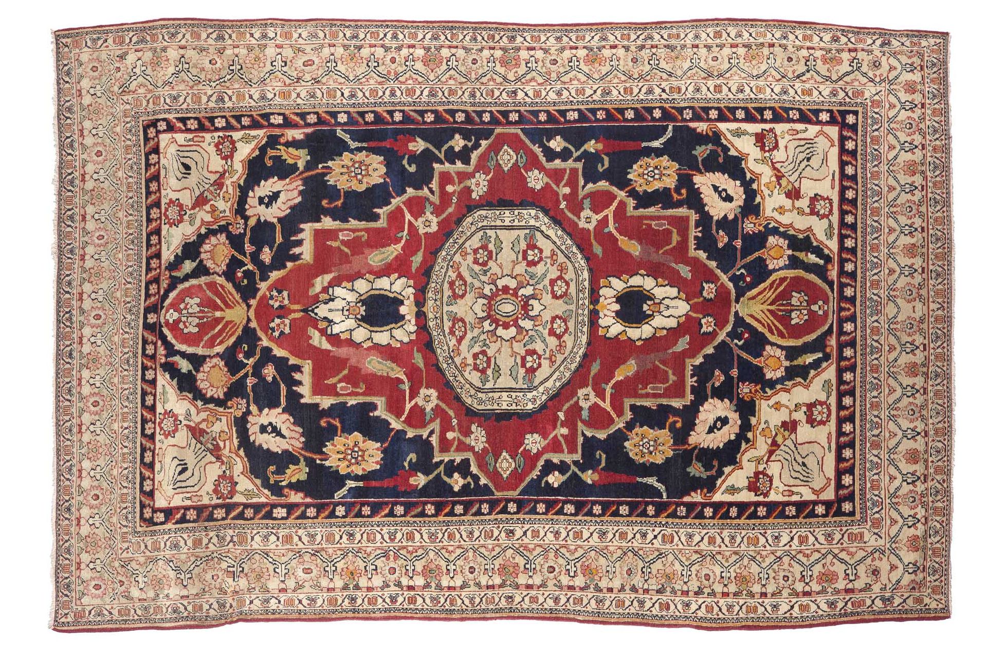 Null Teppich KIRMAN-RAVER (Persien), Ende des 3. Drittels des 19. Jahrhunderts.
&hellip;