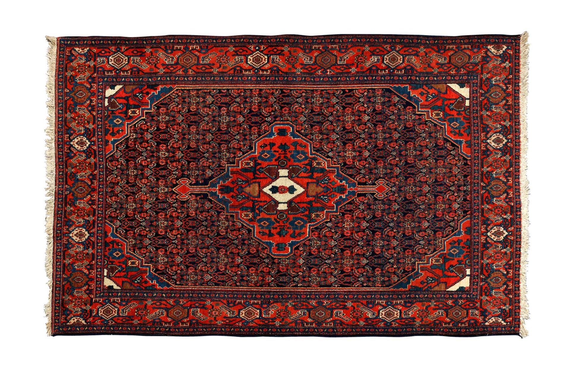 Null Teppich SENNEH (Persien), Mitte des 20. Jahrhunderts.

Maße: 206 x 130cm

T&hellip;