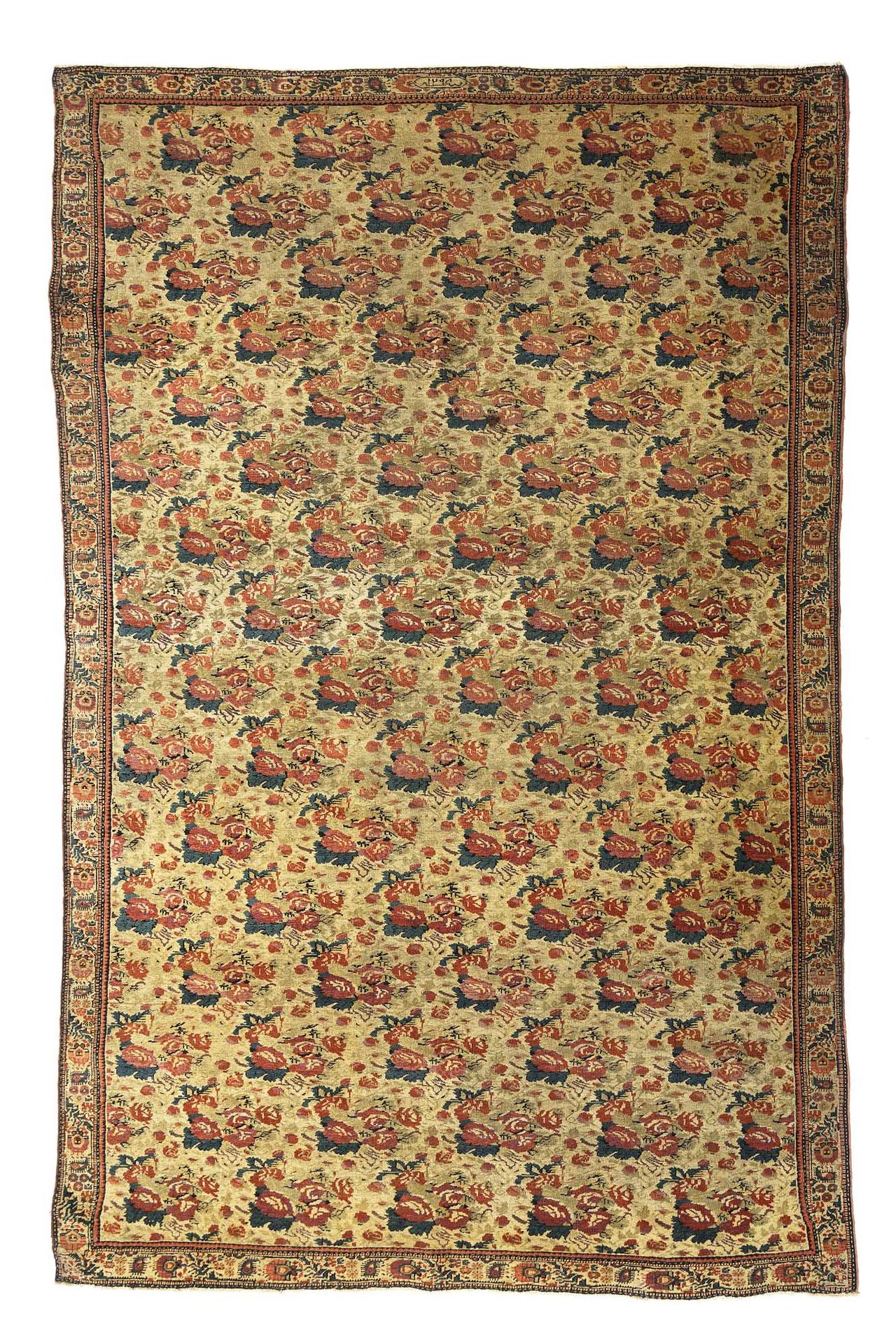 Null MELAYER地毯 "Zili-Sultan "的日期（波斯），大约在1880年织成。

尺寸：190 x 125厘米

技术特点 : 羊毛天鹅绒，棉&hellip;