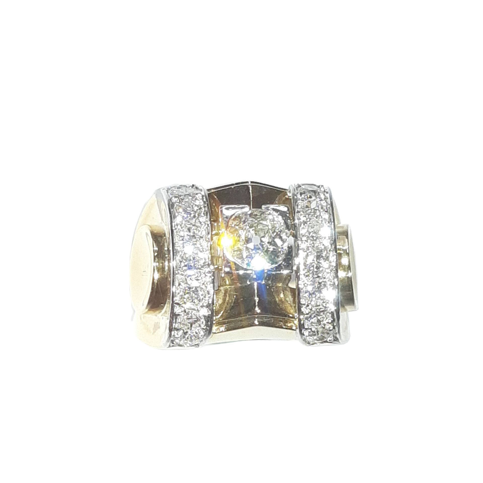 Bague Tank or 18 K Very beautiful quality for this ring Tank in yellow gold 750 &hellip;