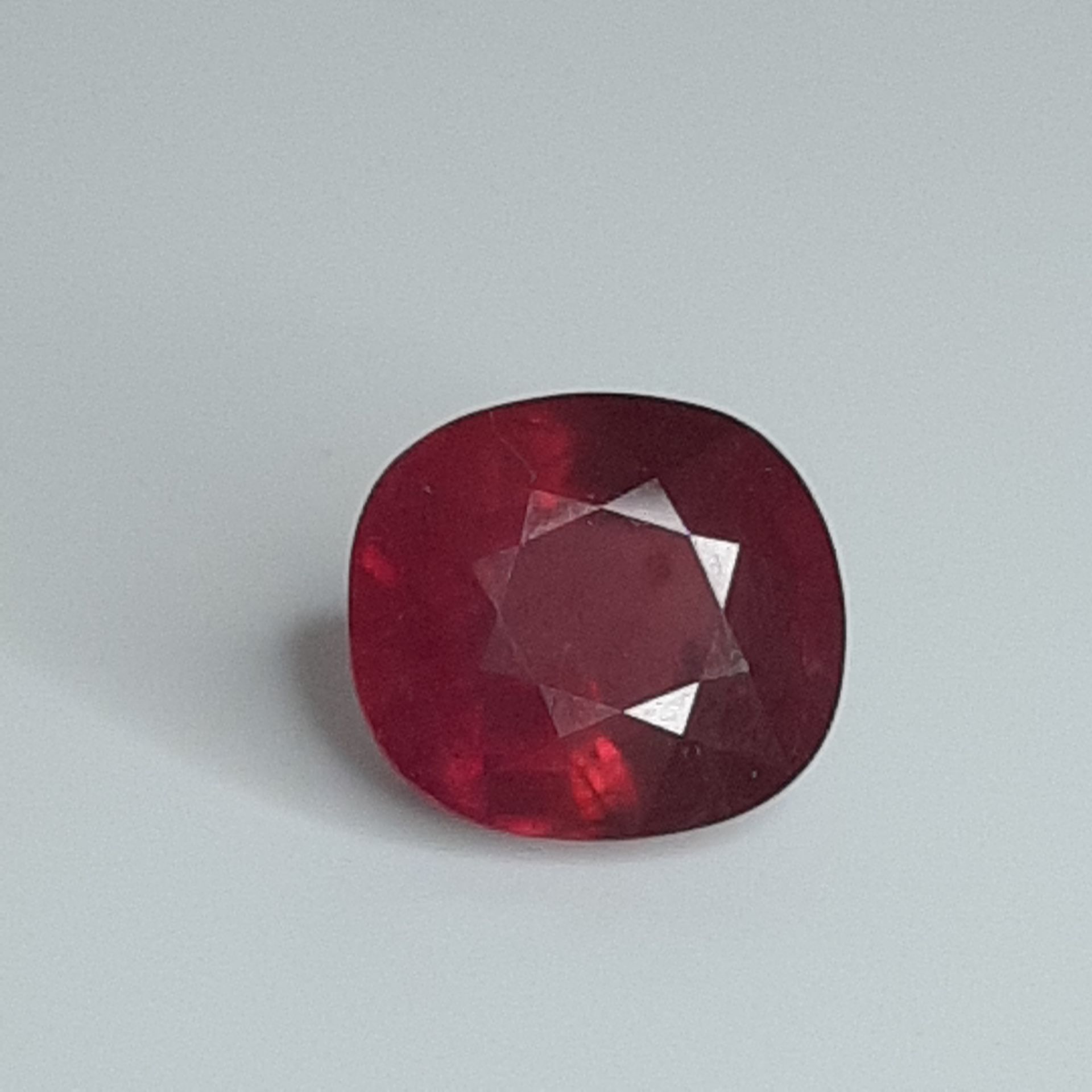Rubis - Mozambique -12.07 cts RUBIS - From Mozambique - Red color - Cushion cut &hellip;