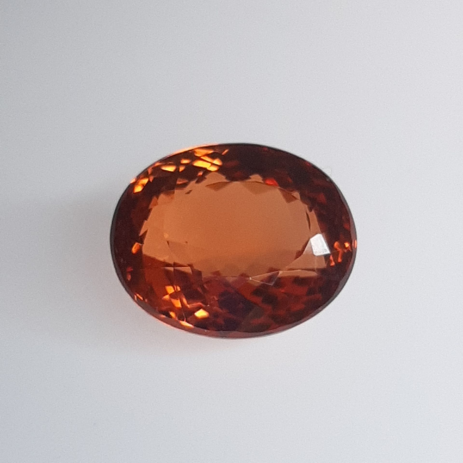 Spessartite - BRESIL - 9.82 cts 贝壳石 - 产自巴西 - 明亮的橙色 - 椭圆形 - 卓越和罕见的品质 - 重量9.82克拉 -&hellip;
