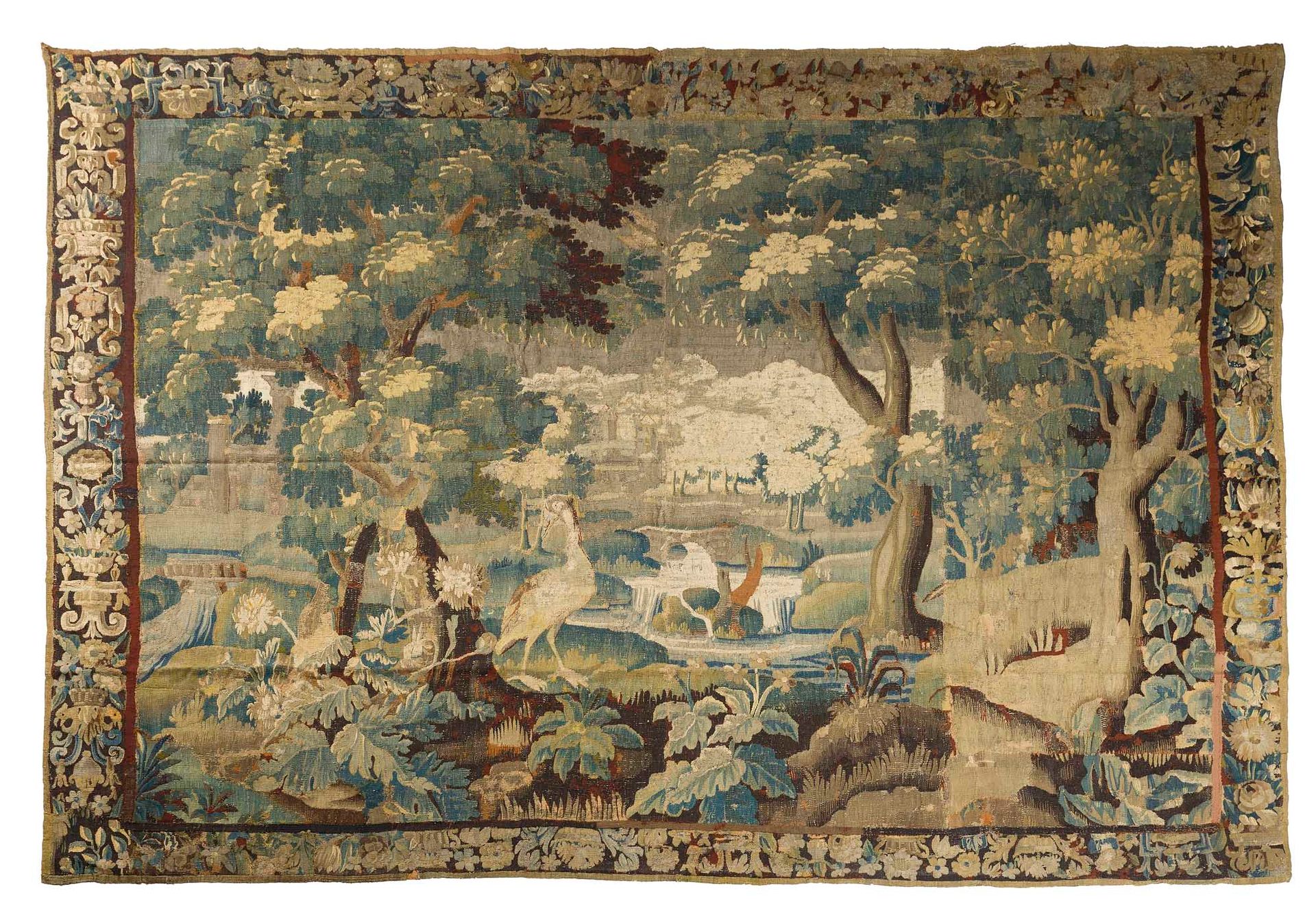 Null 
Importante tapisserie d’Aubusson (France), de la fin du XVIIe siècle, débu&hellip;