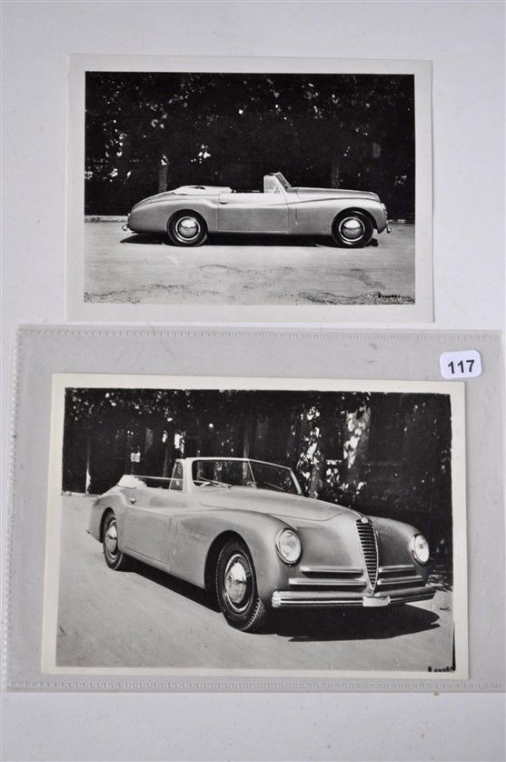 Null Alfa Romeo 2,5L Sport Pininfarina 1950. Photo André Bruneaux. 12 x 18cm (lo&hellip;