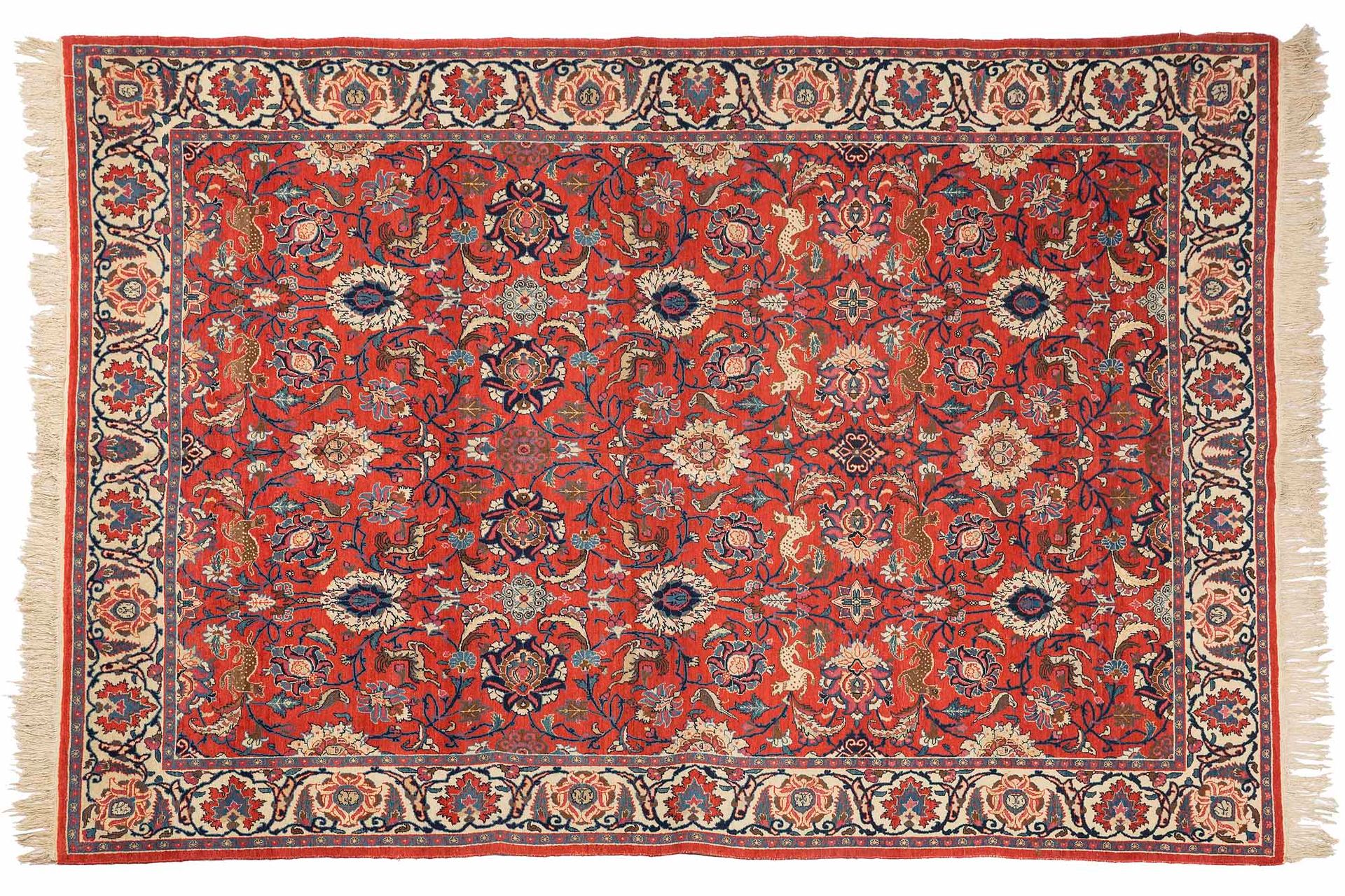 Null Tapis ISPAHAN (Perse), 1er tiers du 20e siècle

Dimensions : 307 x 199cm.

&hellip;