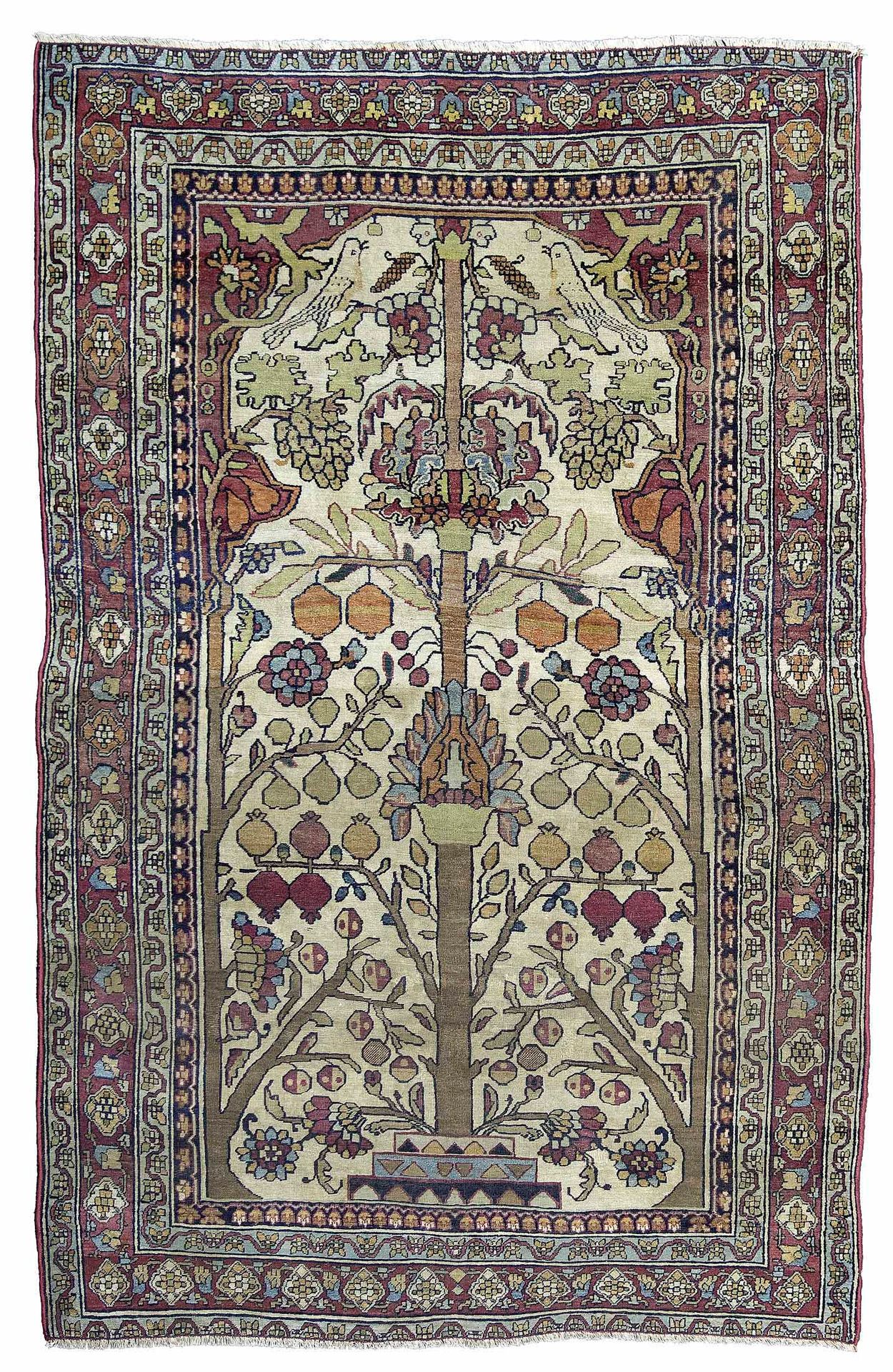Null Seltener und sehr origineller KIRMAN-LAVER-Teppich (Persien), Mitte des 19.&hellip;