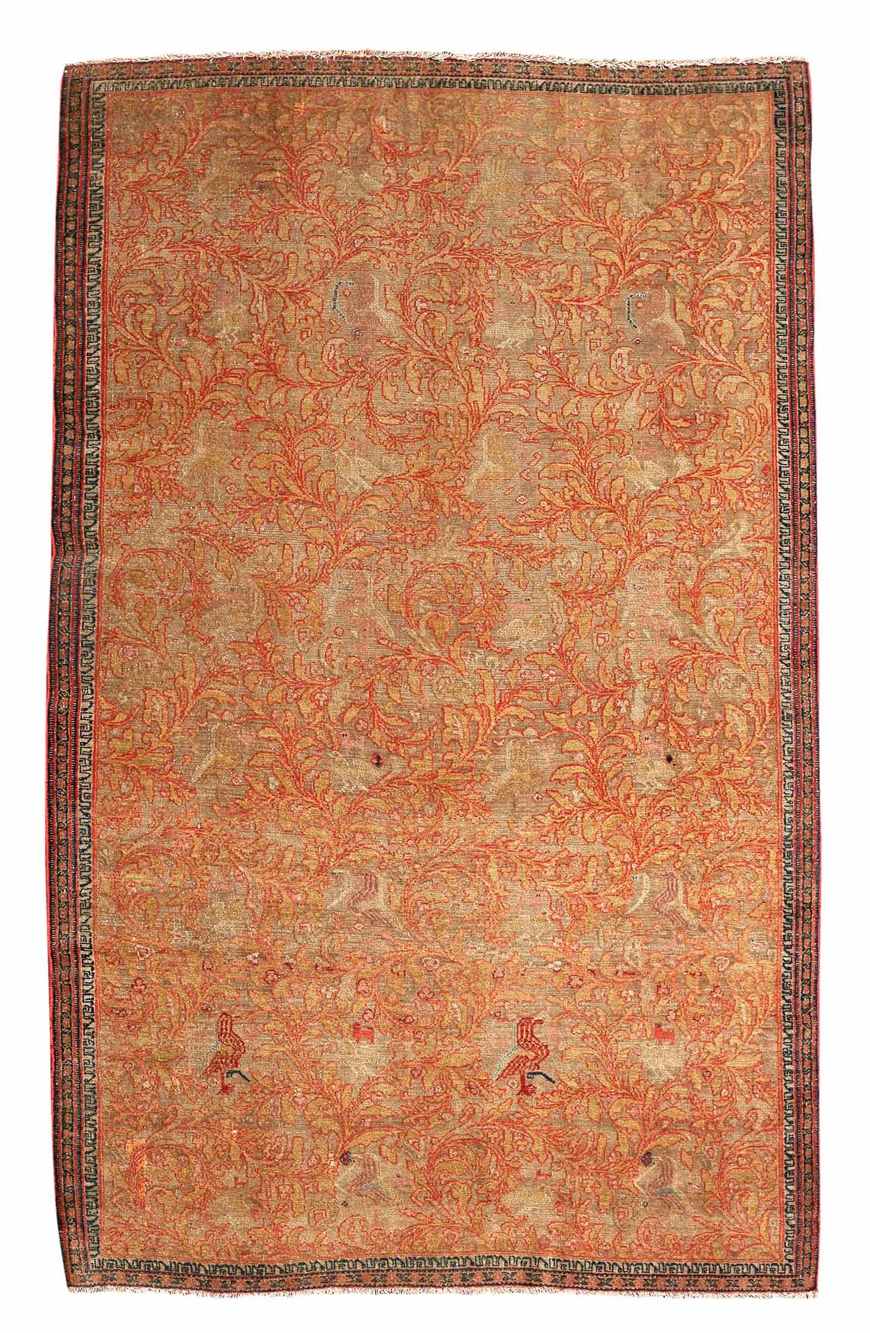 Rare et original tapis SENNEH sur chaine en soie (Perse), fin du 19e siècle 
Dim&hellip;