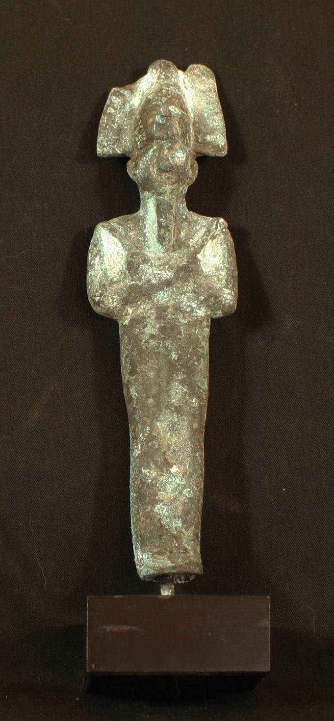Null Osiride in bronzo. Altezza: 16,5 cm