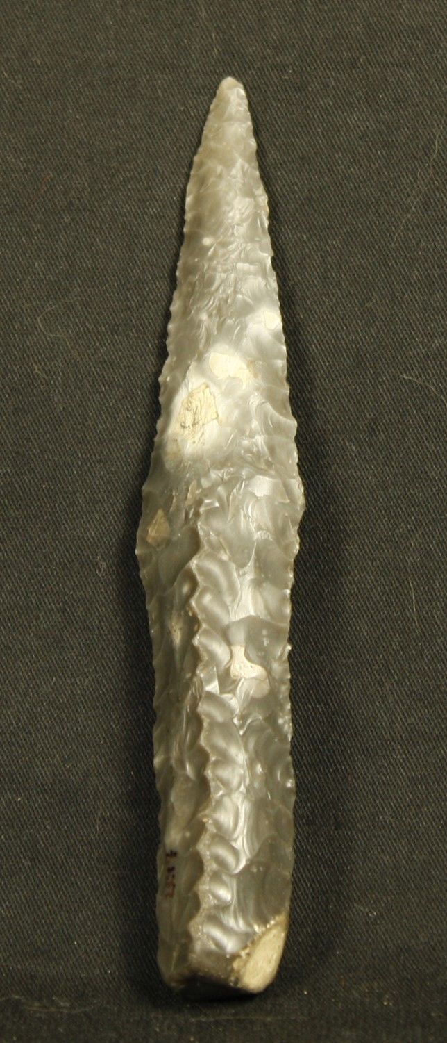 Null Danish Neolithic flint dagger. L :12,4cm