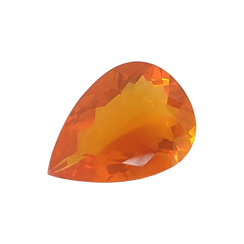 Null FIRE OPAL - From Mexico - Orange color - Pear cut - Weight 6.05 cts - Trans&hellip;