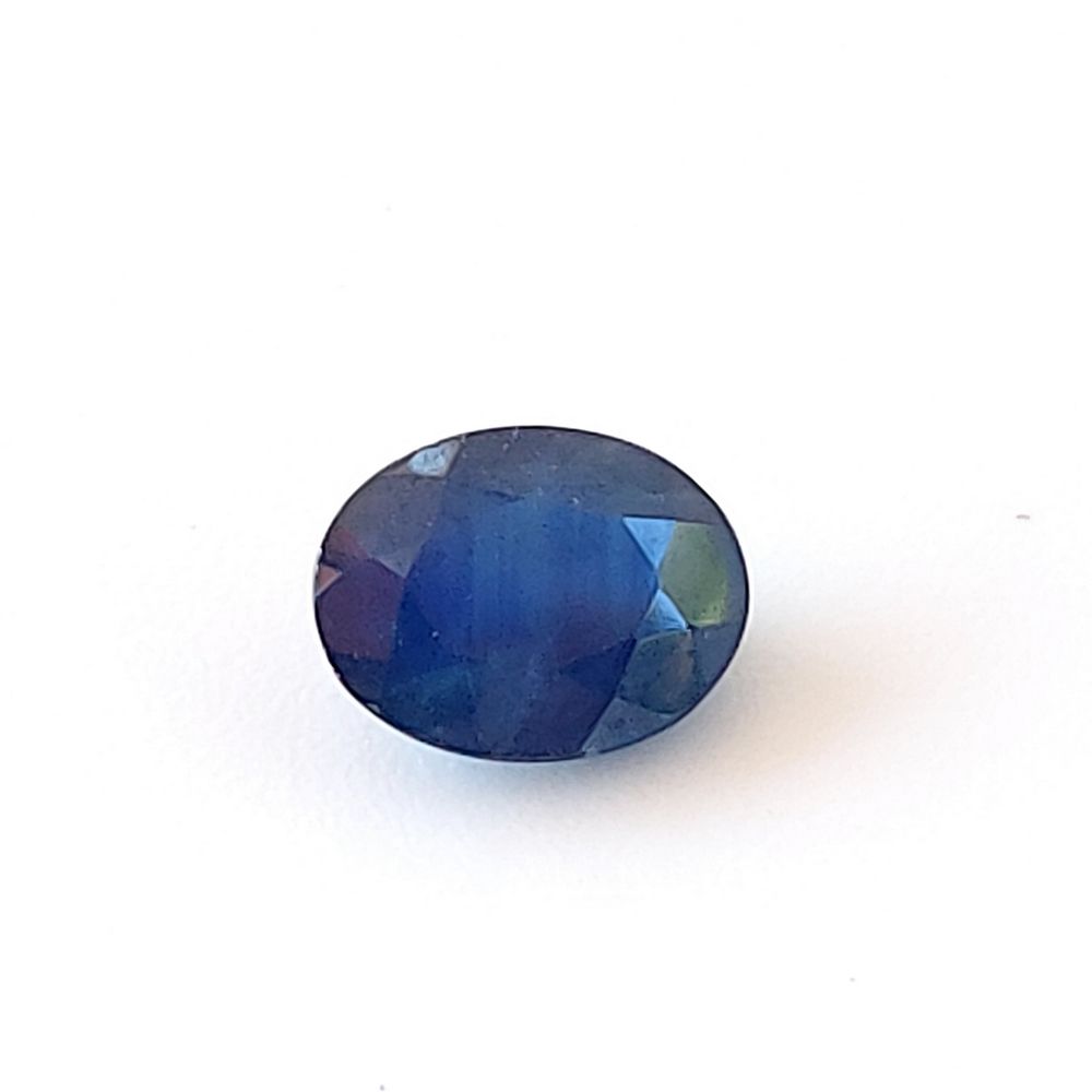 Null SAPHIR - From Thailand - Blue color - Transparent - Oval cut - Weight 1.45 &hellip;