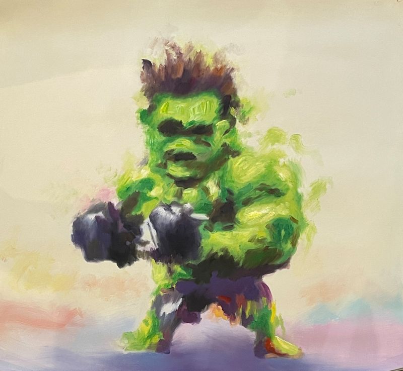 Richard ALVES (Né EN 1979) dit RICA Superhéro Hulk, 2021
Acrylique et aerosol sp&hellip;