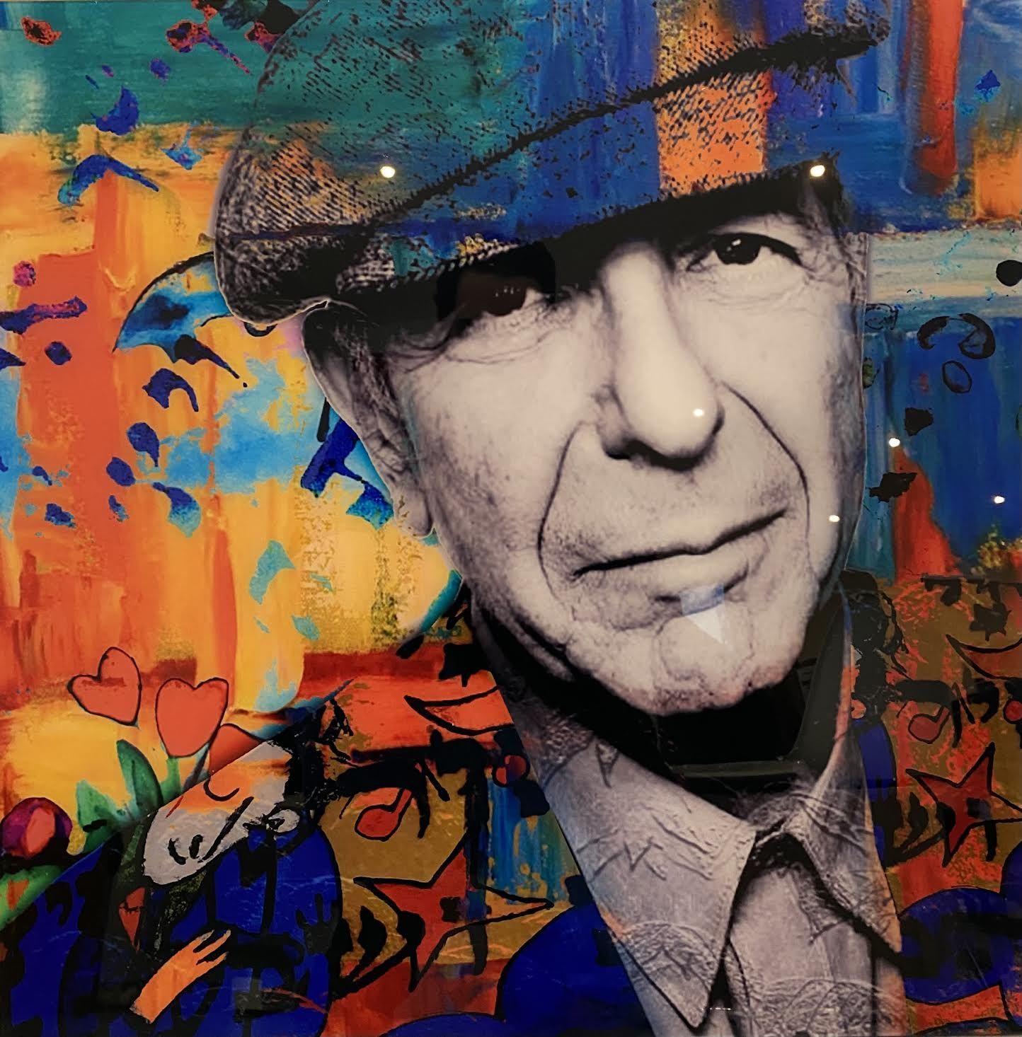 ROMANE JONCOEUR ( NÉ EN 1981) Leonard Cohen 
Impression sur verre acrylique cont&hellip;