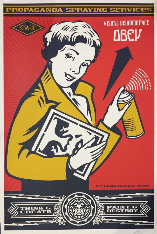Shepard Fairey dit OBEY (né en 1970) Propaganda printing service, US trade-mark &hellip;