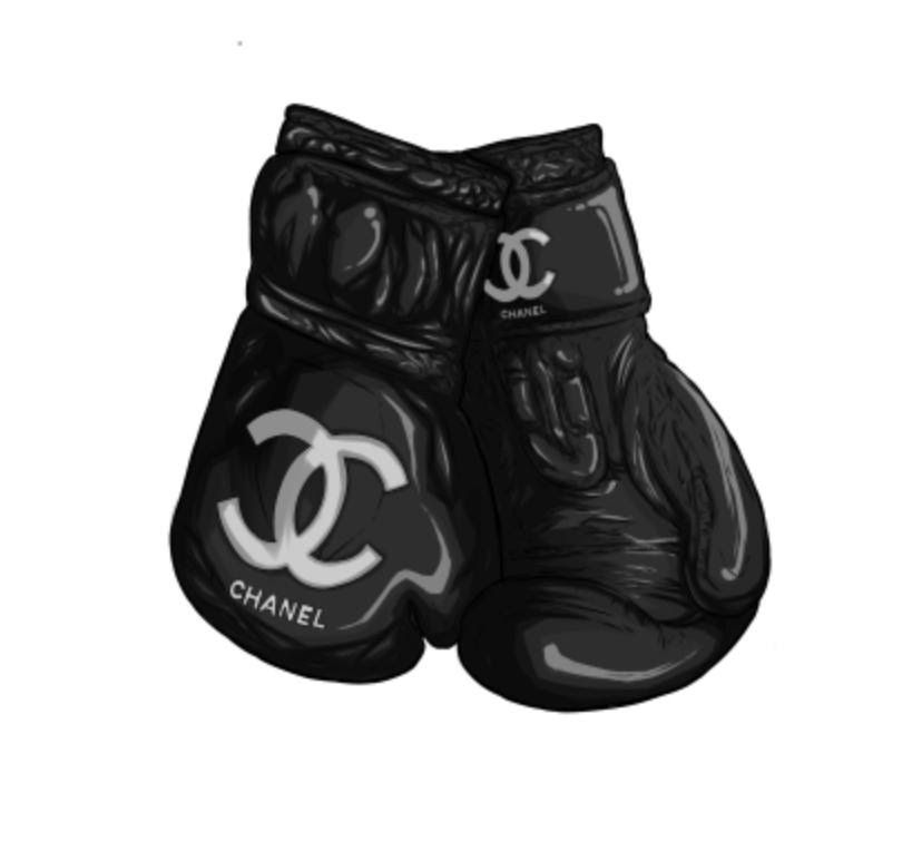 Charly Rocks (NÉ EN 1983) Chanel de combate
Guantes de boxeo negros
Impresión so&hellip;