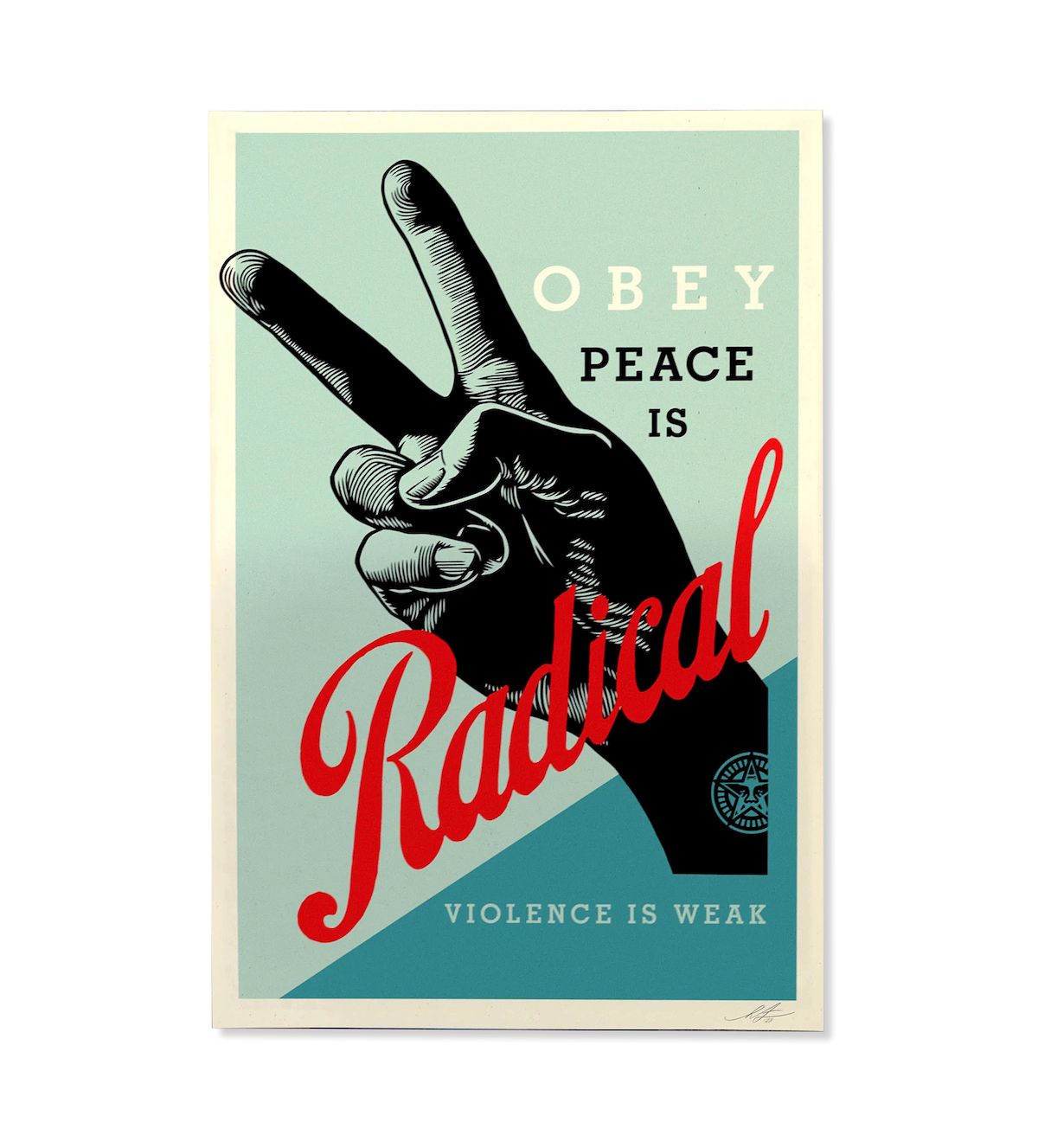 Shepard Fairey dit OBEY (né en 1970) RADICAL PEACE, 2023
Impression lithographiq&hellip;