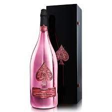Null 
6 Bottles of Champagne Armand de Brignac brut rosé In its lacquered box
