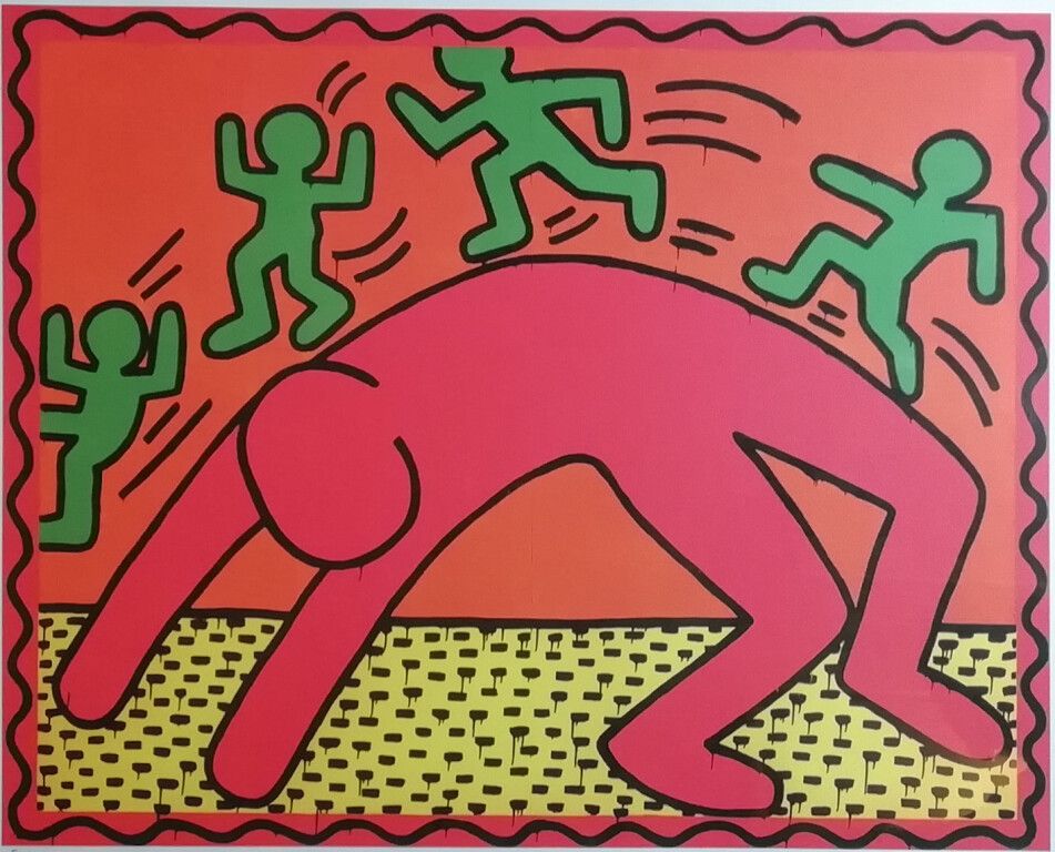 Null Keith Haring (1958 - 1990) d'après. Sans titre. Estampe. Numérotée 48/150. &hellip;