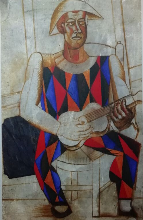 Null Pablo Picasso ( 1881 - 1973) after. Harlequin with a guitar. Print, numbere&hellip;