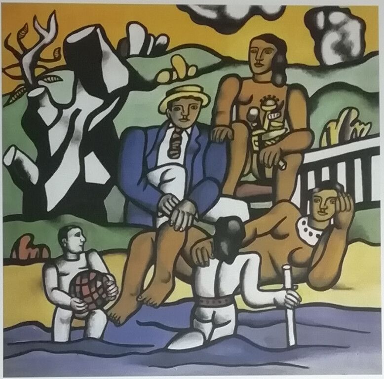 Null Fernand Léger (1928 - 1987) después. La partie de campagne. Fotolitografía &hellip;