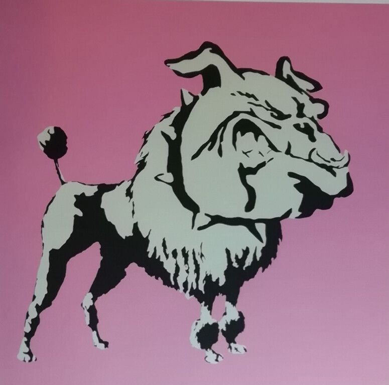 Null Banksy (1974 - ) after. Bull Dog. Photolithography, numbered 24/150. Limite&hellip;