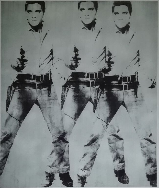 Null 安迪-沃霍尔（1928-1987）之后。Elvis Presley.印在Arches纸上，编号为45/100。限量发行100册。57 x 38厘米。签&hellip;