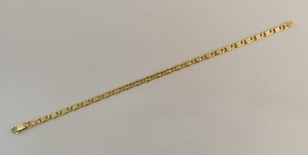 Null Pulsera de oro amarillo. Peso. 9,6g.