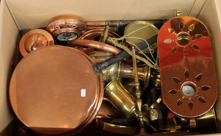 Null Important lot of various brass and copper