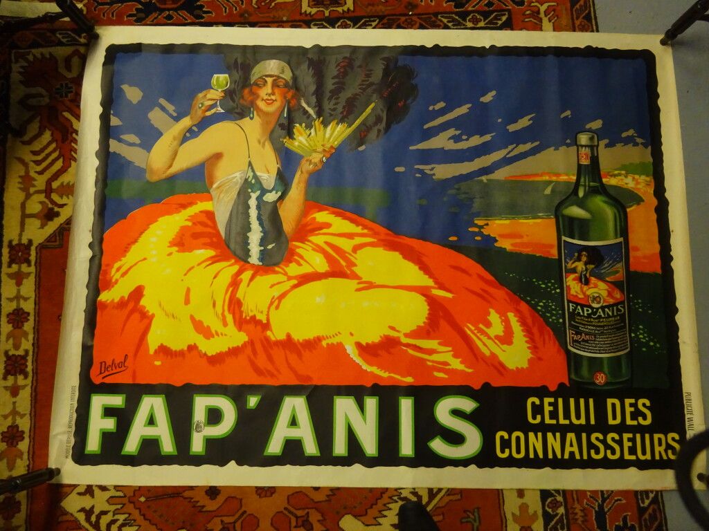 Null DELVAL为Fap' CASANIS品牌设计的广告海报。巴黎，墙壁广告，约1920年；1200/1600毫米。