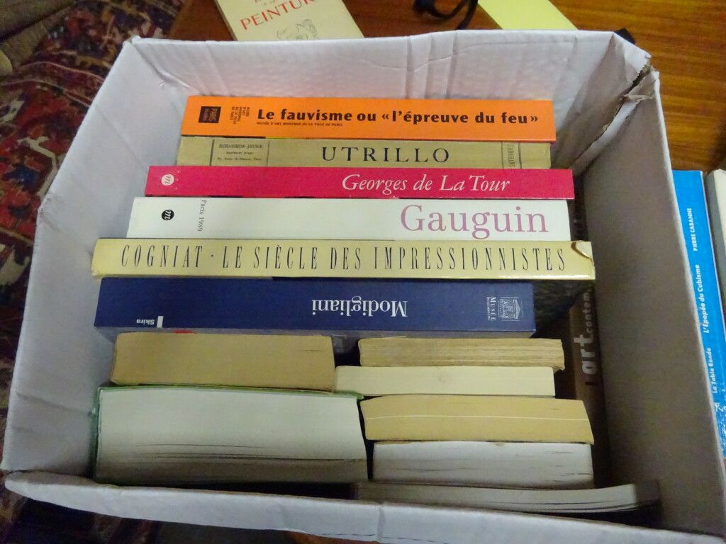 Null Caja de libros 40 que contiene: 24 libros de arte