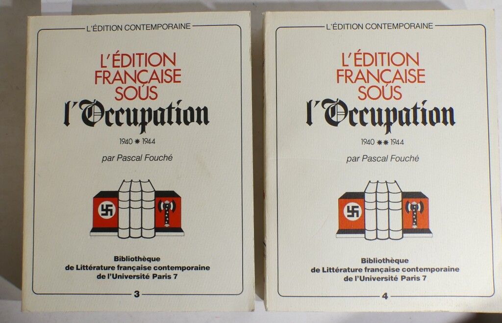 Null FOUCHÉ (Pascal). L'édition française sous l'occupation 1940-1944. Paris, I.&hellip;