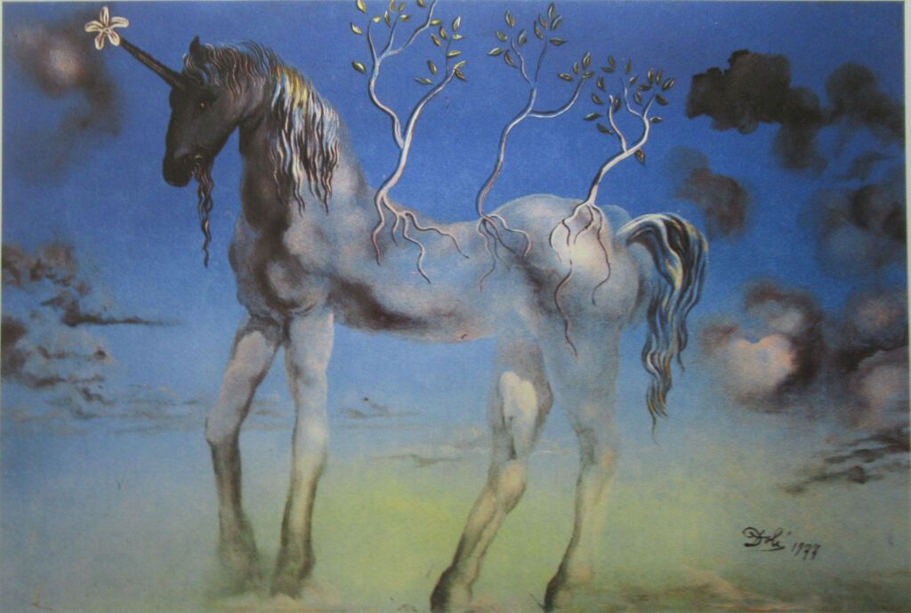 Null Salvador Dali ( 1904 - 1989) d'après,

Le cheval allègre ou la licorne, 

L&hellip;