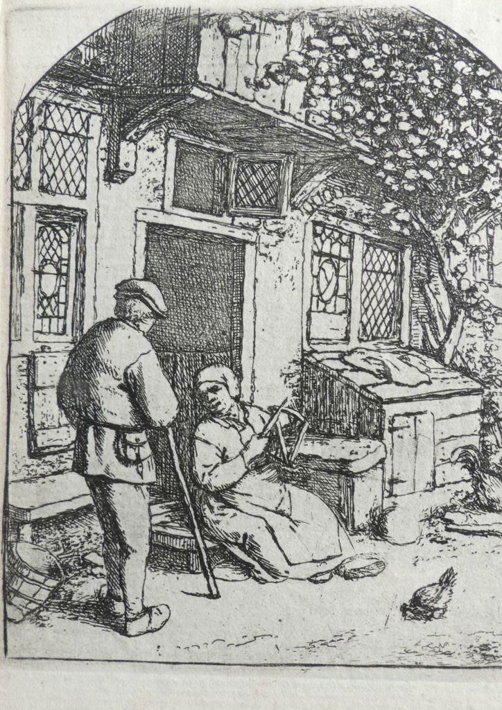 Null Adriaen VAN OSTADE (1610-1685)

La dévideuse assise sur le pas de la porte.&hellip;