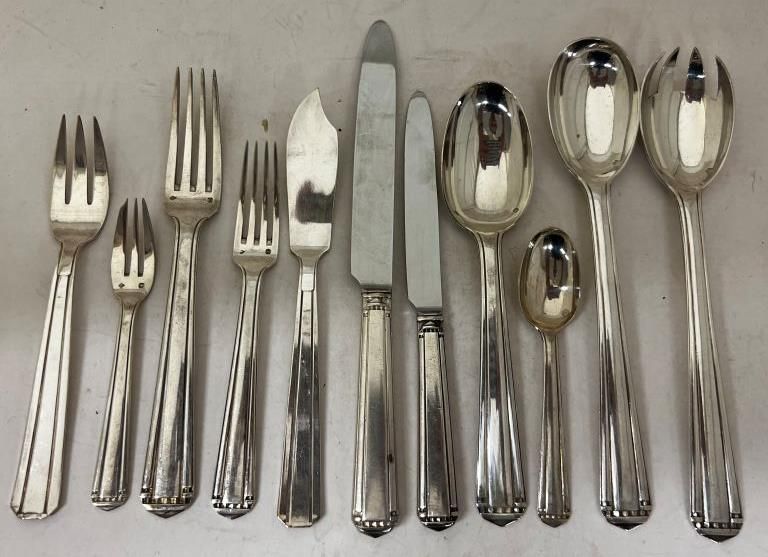 Null Household set in silver Minerve 1st title of Art Deco style. 12 dessert spo&hellip;