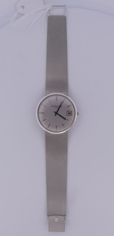 Null ETERNA MATIC. Men's wrist watch in white gold 750. Round case. Silver dial,&hellip;